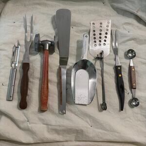 Vintage Mixed Brand Kitchen Utensil & Gadget Lot 8 Vernco Stanley Rowoco